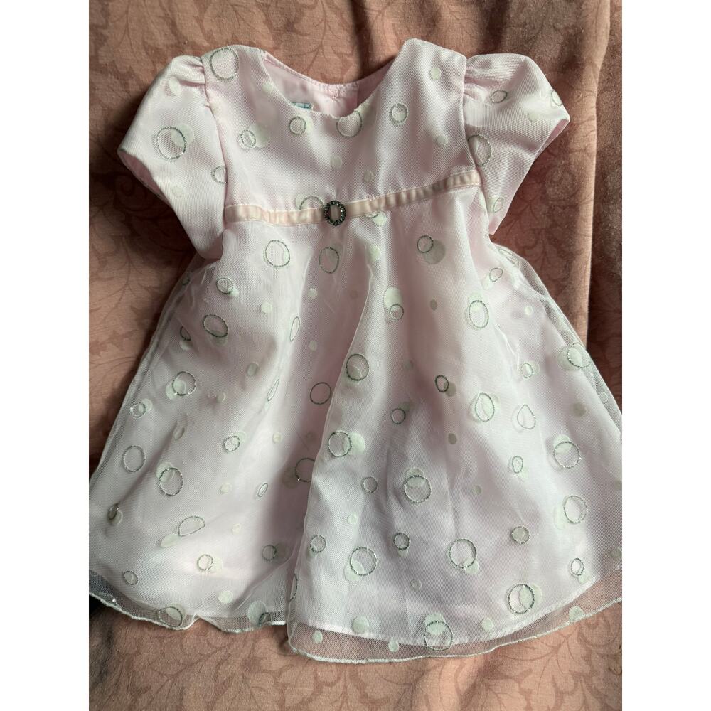 Beautiful Light Pink 6/9 Month Baby Dress/ Marmellata Brand. Only Dress